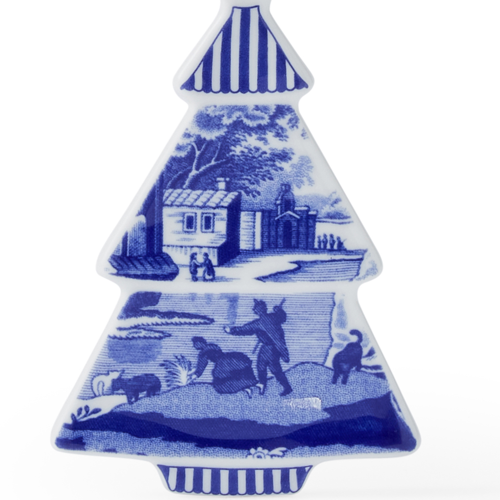 Blue Italian Tree Shaped Ornament image number null